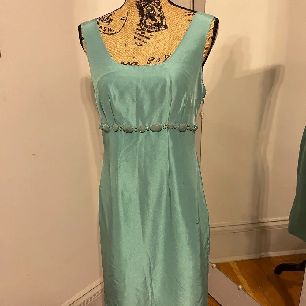 Boden Celebration Teal Dress - Picture 1 of 8
